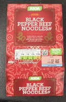 Black pepper beef noodles