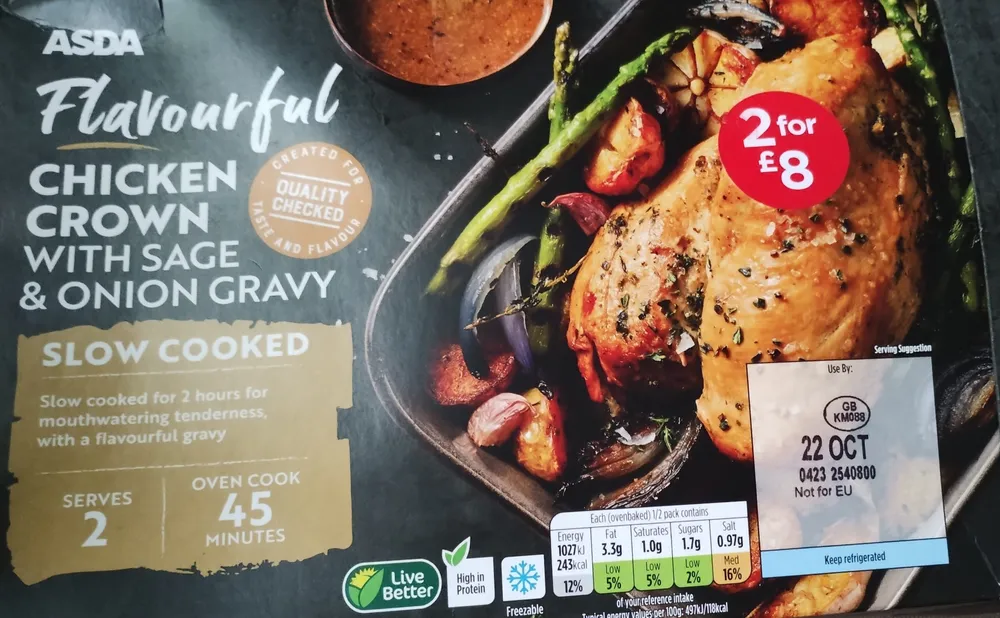 Chicken Crown with Sage & Onion Gravy