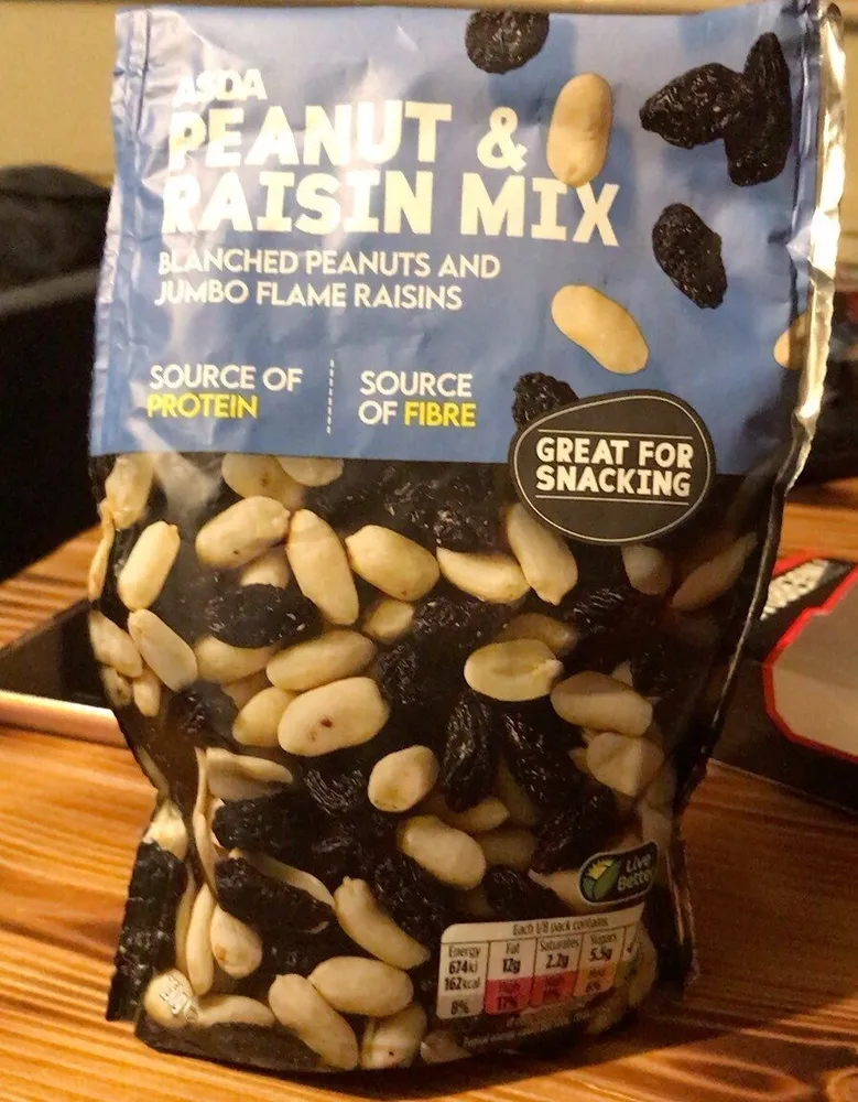 Asda peanut & Raisin Mix