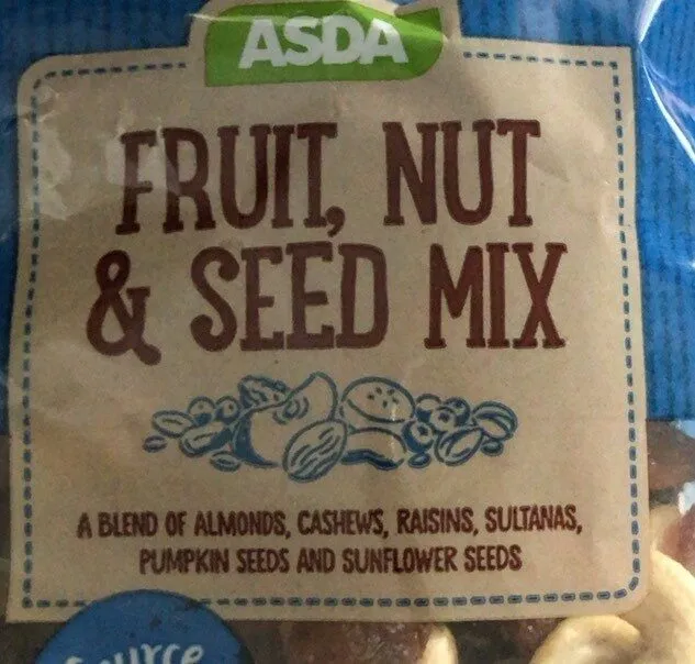 Fruit nut and seed mix