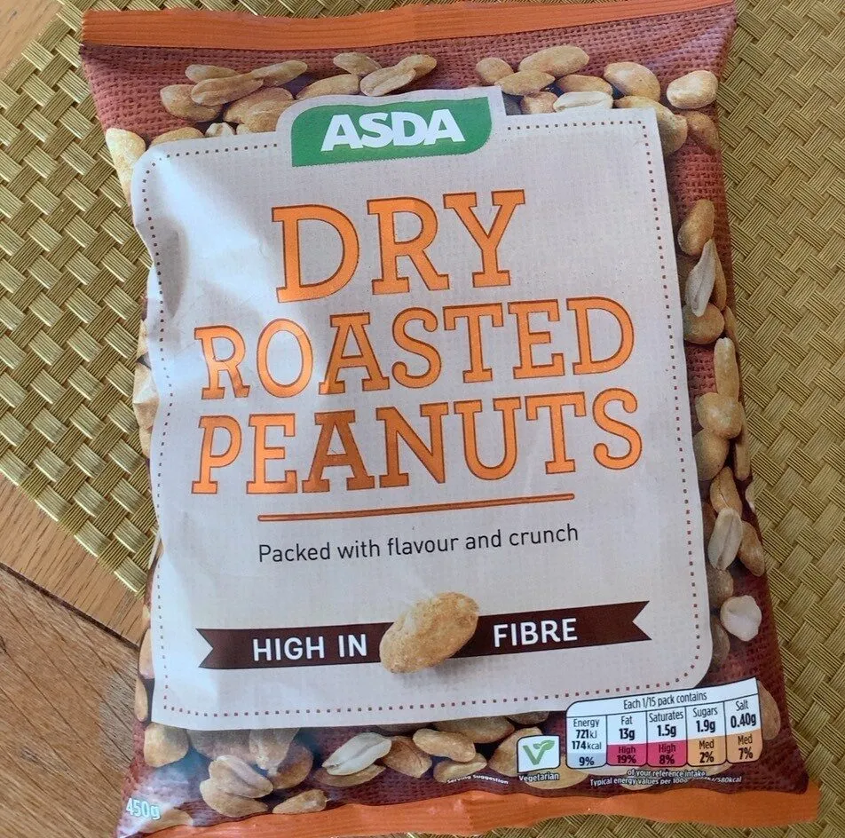 Dry roasted peanuts