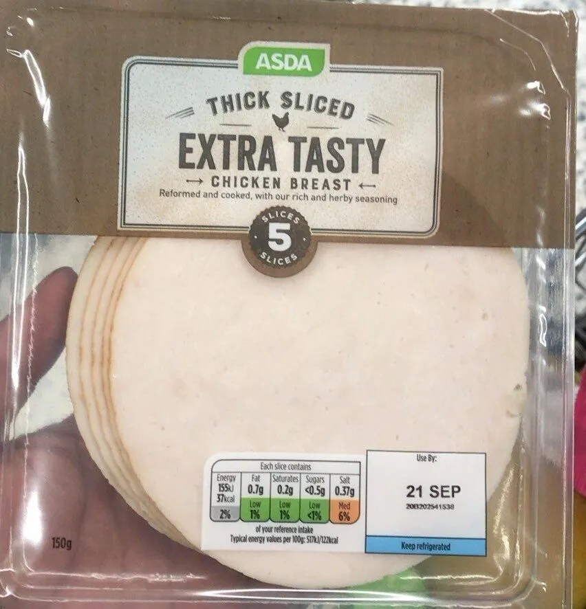 Thick sliced chicken breast