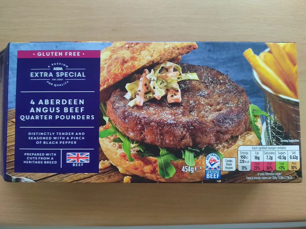4 Aberdeen Angus Beef Quarter Poubders