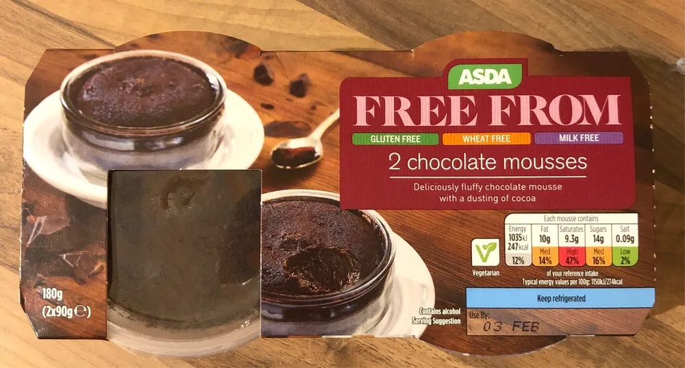 Free From Chocolate Mousses
