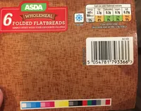 Folded flatbreads