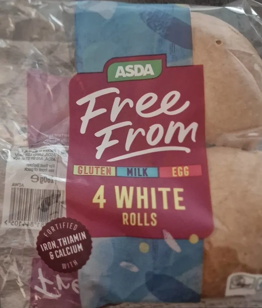 4 White Rolls