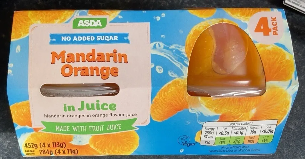 Mandarin orange in juice
