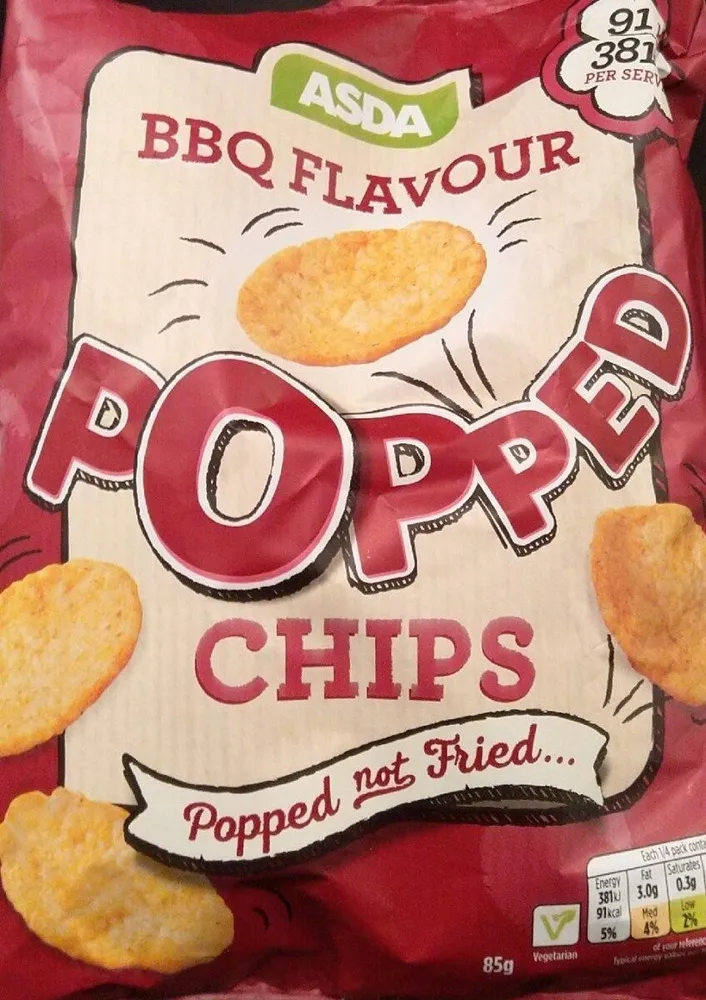 Popped chips BBQ