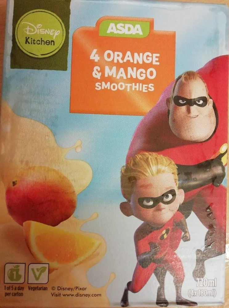 Orange and mango smoothies