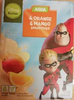 Orange and mango smoothies
