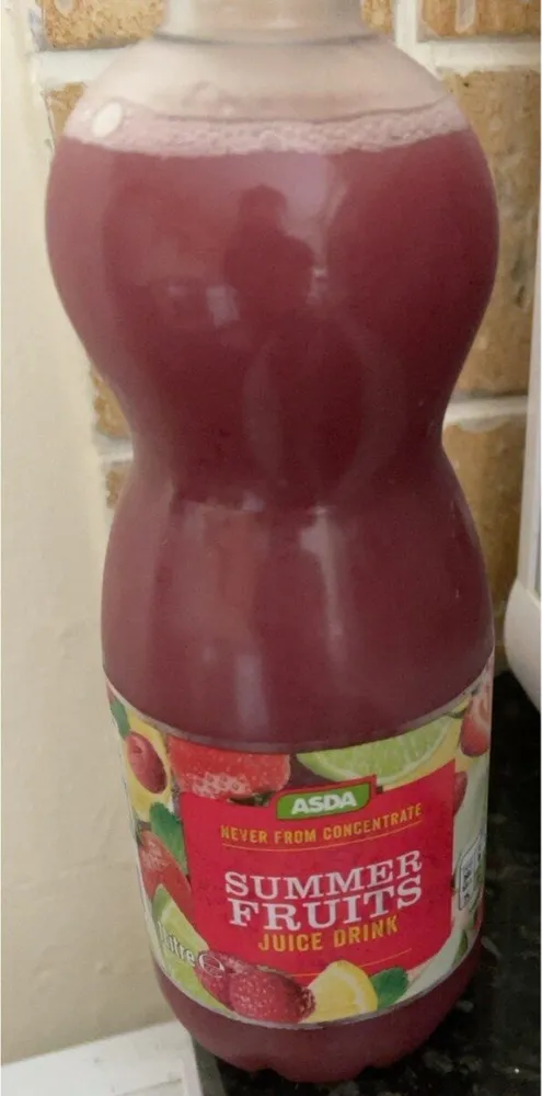 Summer fruits juice drink