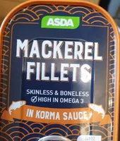 Asda mackerel fillets in Korma sce