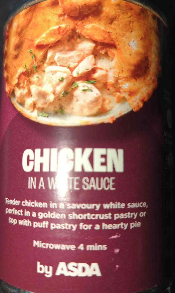 Chicken in a white sauce