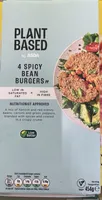 ASDA Plant Based 4 Vegan Spicy Bean Burgers