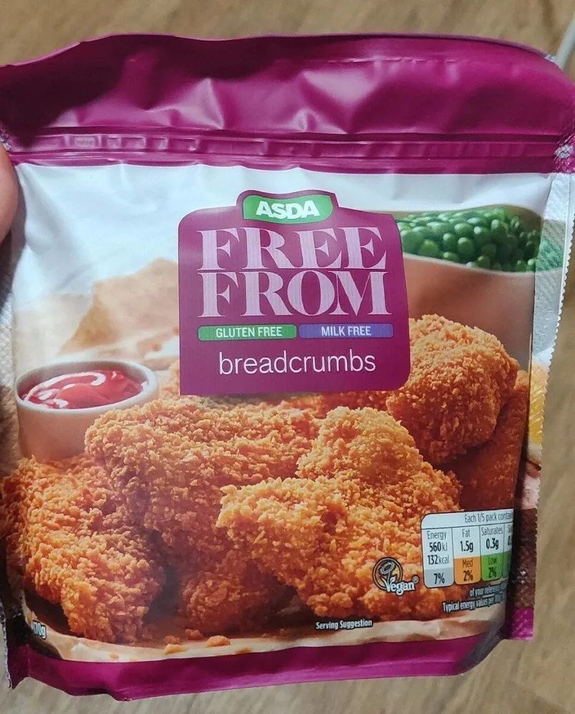 Free from breadcrumbs