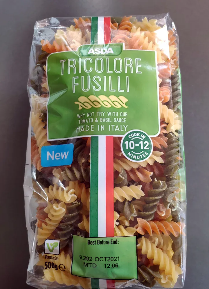 Tricolore Fusilli