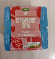 Strawberry soya yogurt alternative