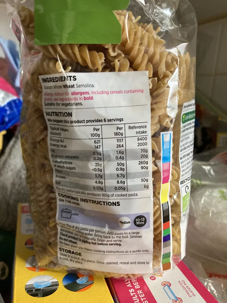 wholewheat pasta