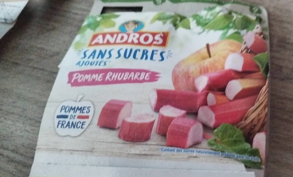 Pomme rhubarbe sans sucres