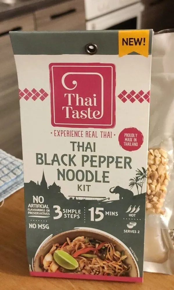 Nouilles Thaï Pouvre noir