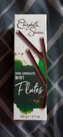 Dark chocolate mint flutes