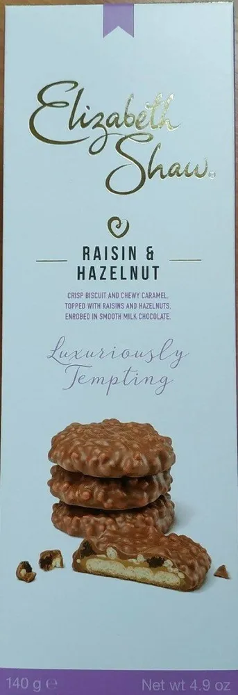 Raisin & hazelnut crisp biscuit