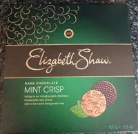 Dark chocolate mint crisp