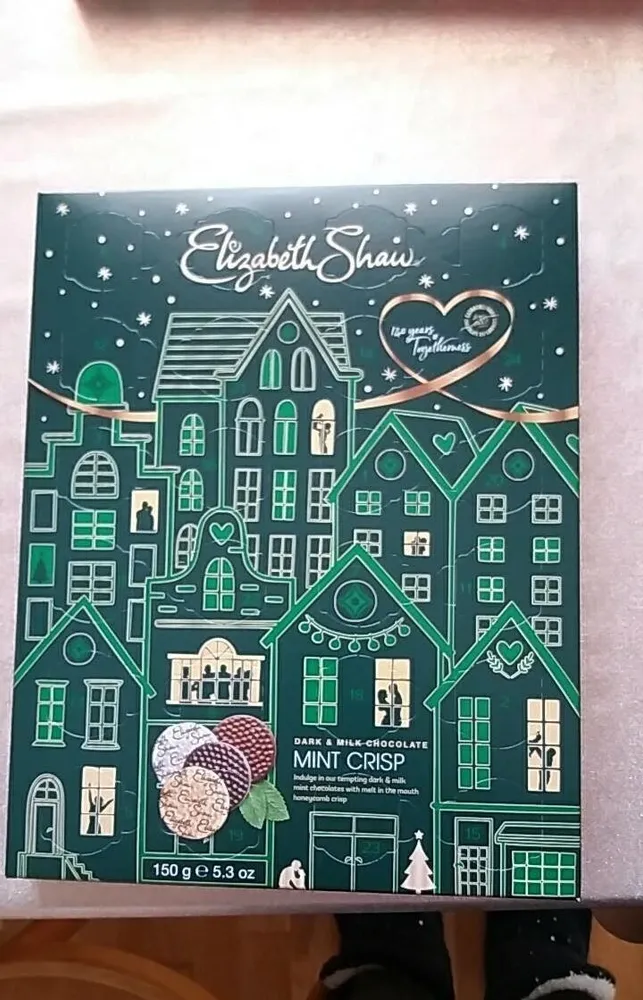 Dark and Milk Chocolate mint crisp advent calendar