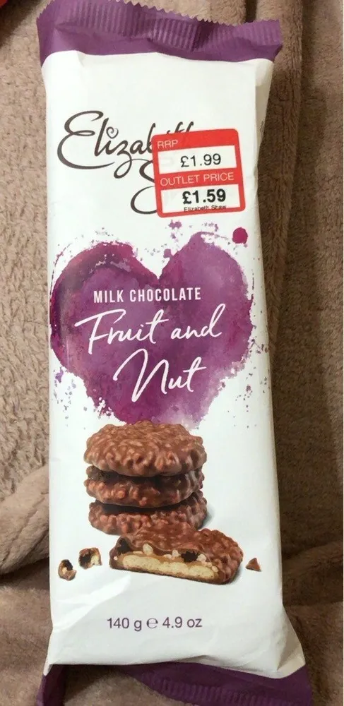 Milk chocolate fruit and nut