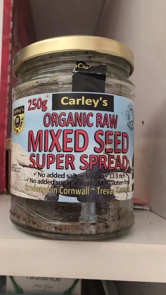 Organic raw mixed seed super spread