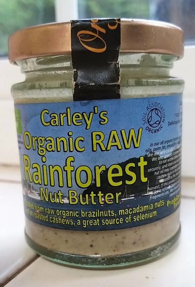 Organic raw rainforest nut butter