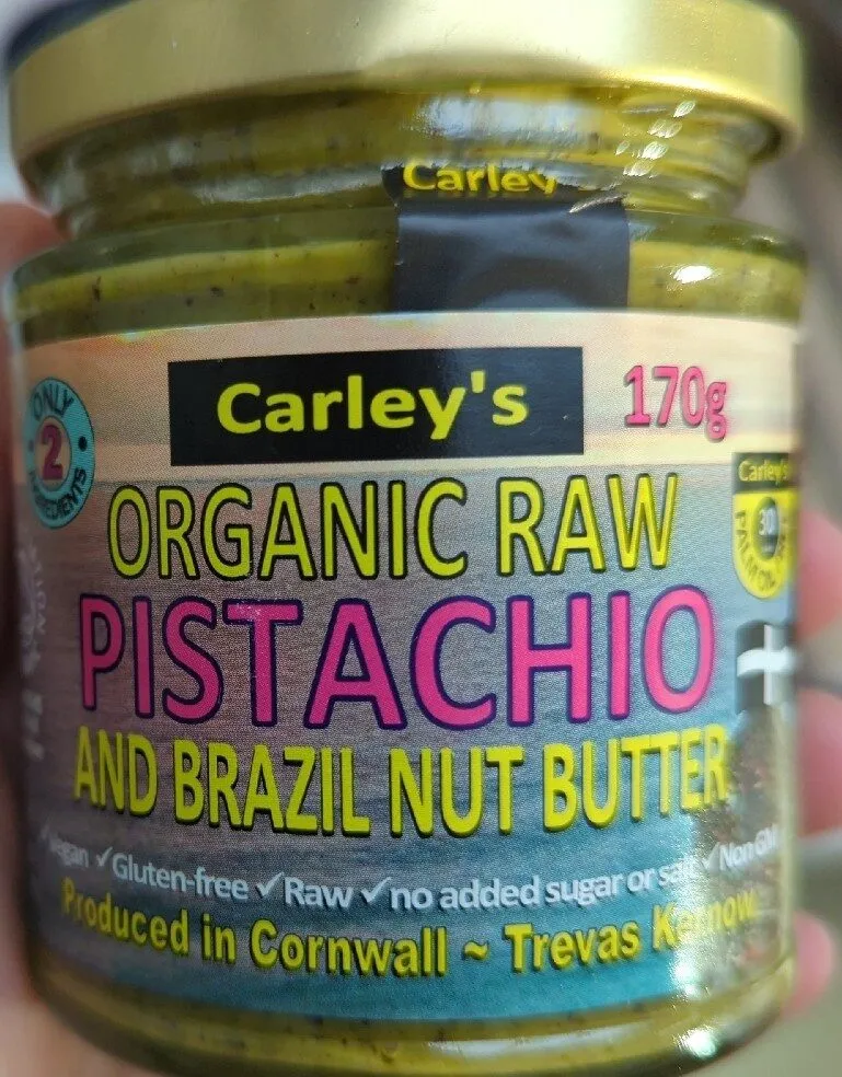 Organic Raw Pistachio And Brazil Nut Butter