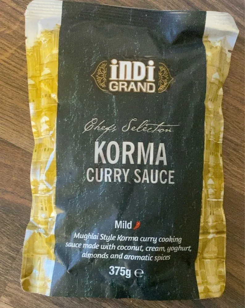 Korma curry sauce