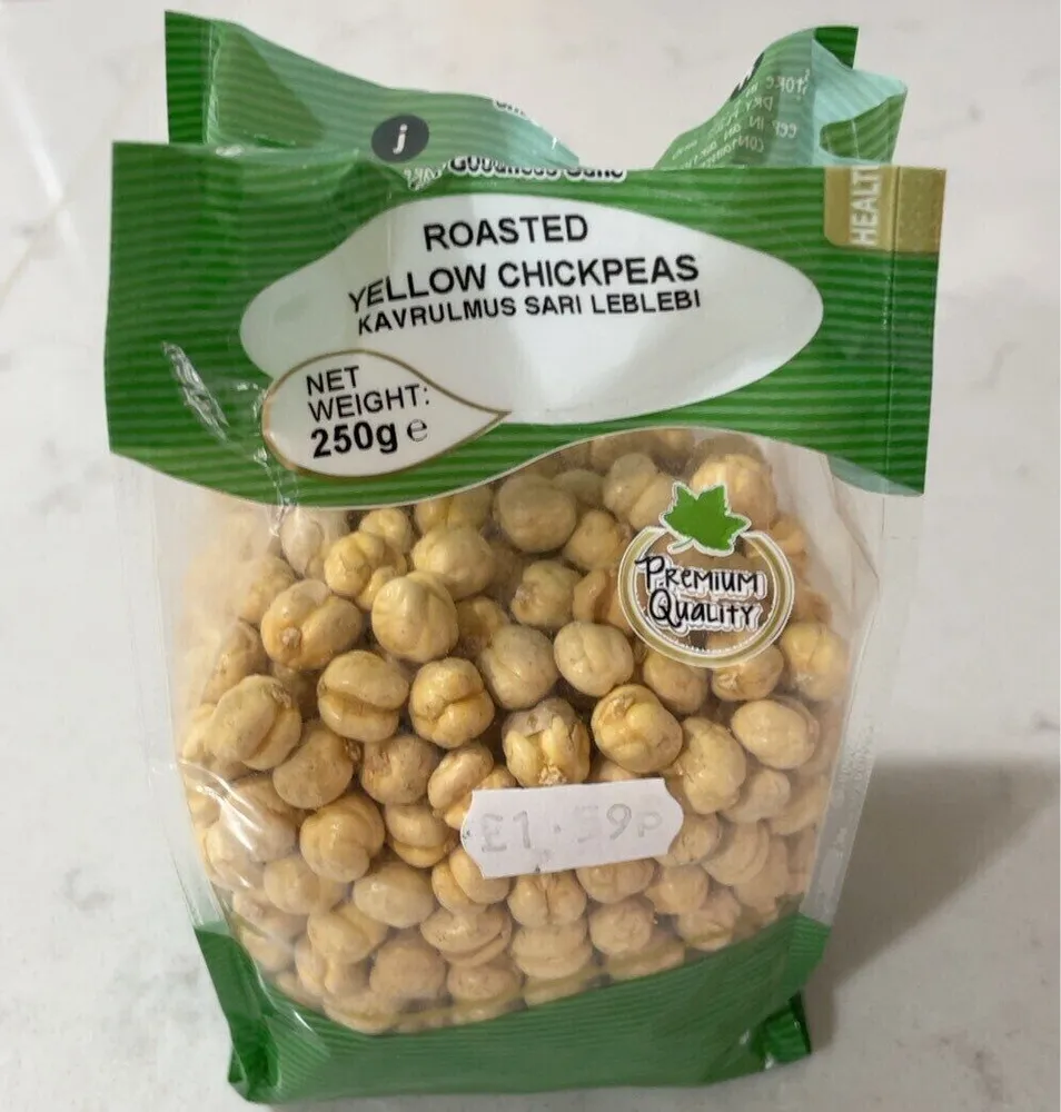 Roasted yellow chickpeas