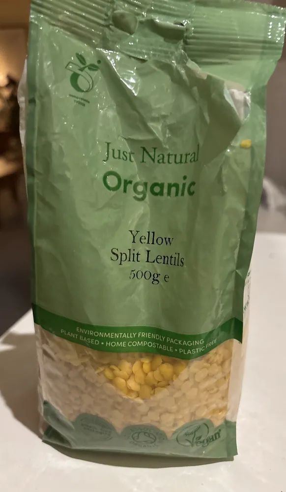 Organic Yellow Split Lentils
