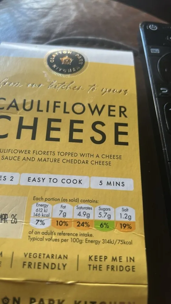 Cauliflower Cheese