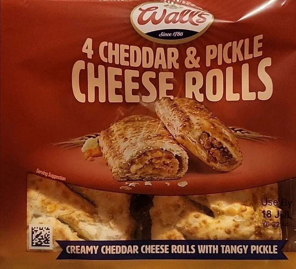 4 Cheddar & Pickle Cheese Rolls