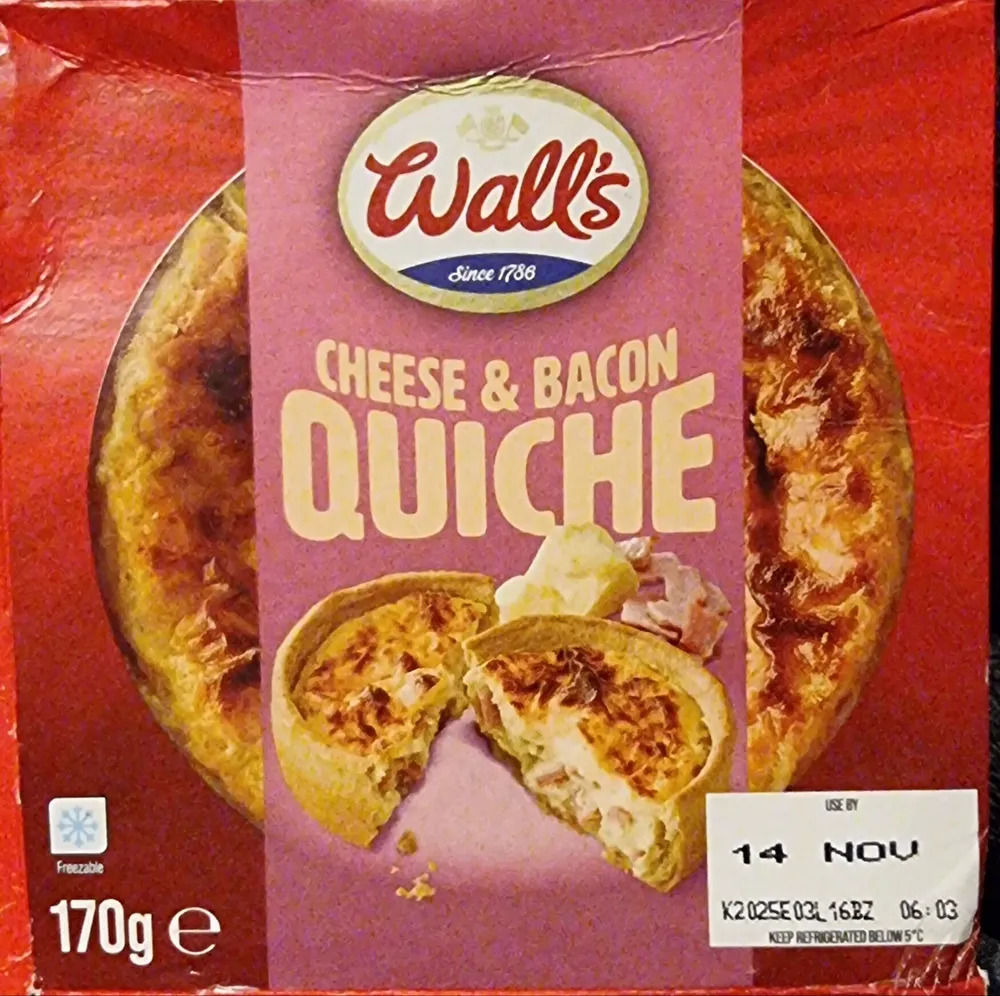 Cheese & Bacon Quiche