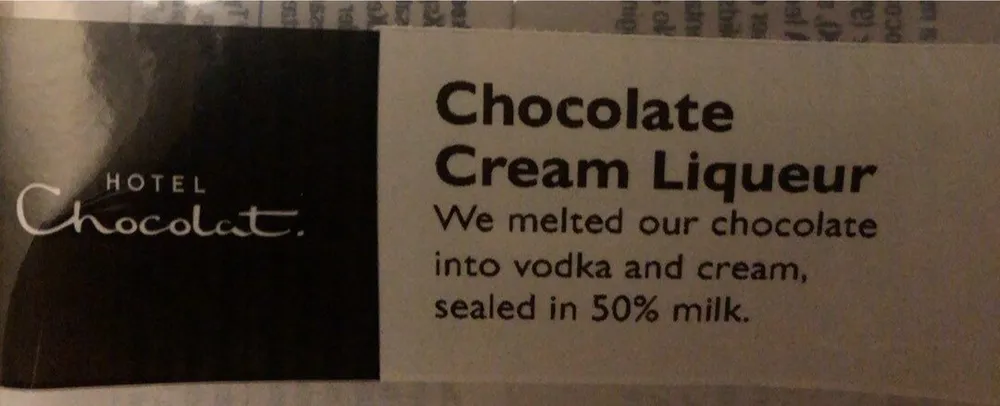 Chocolate Cream Liqueur