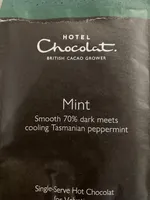 mint hot chocolate sachet