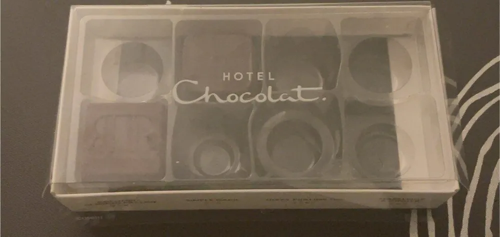 A selection of filled and solid chocolate