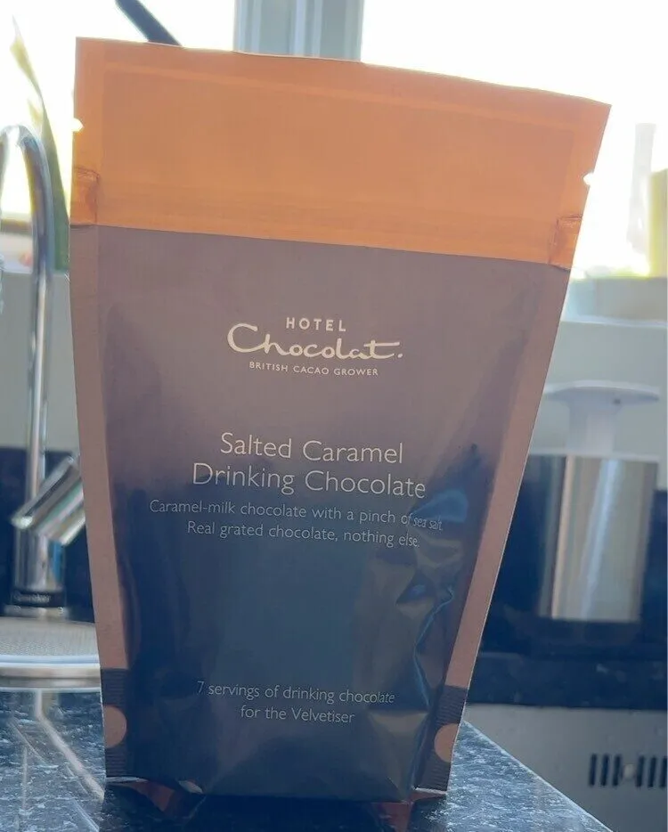 Salted caramel drinking chocolate