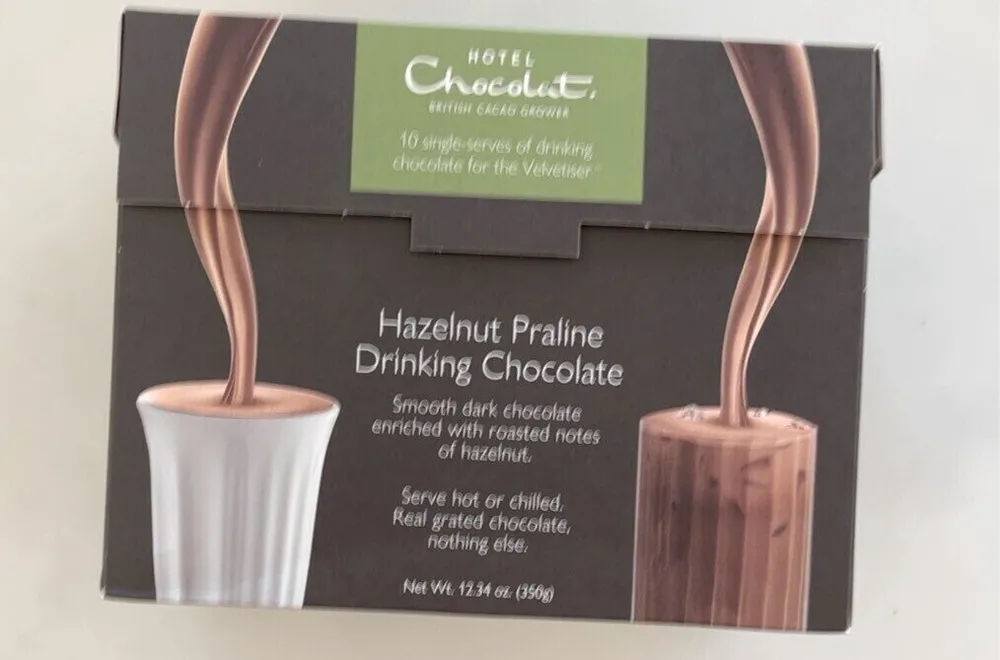 Hazelnut praline drinking chocolate