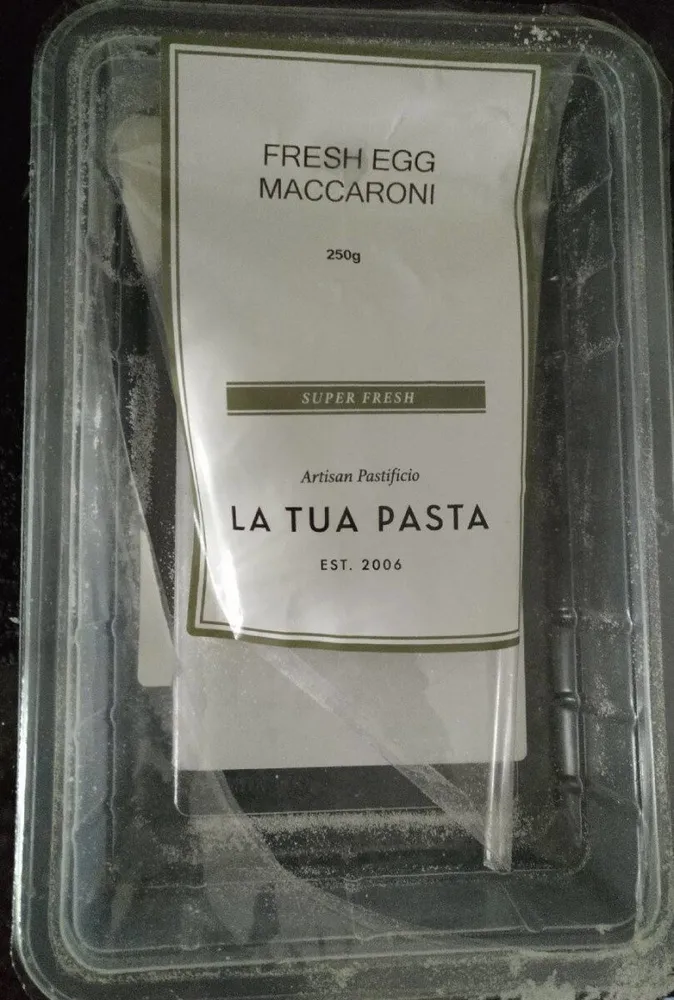Fresh egg maccaroni