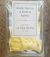 Black truffle and ricotta ravioli