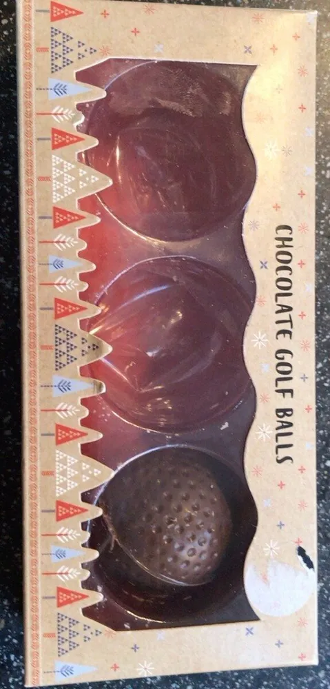 Chocolate golf balls