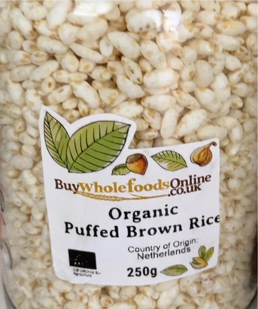 Organic puffed  brown rice