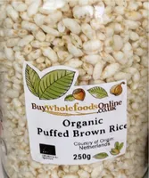 Organic puffed  brown rice