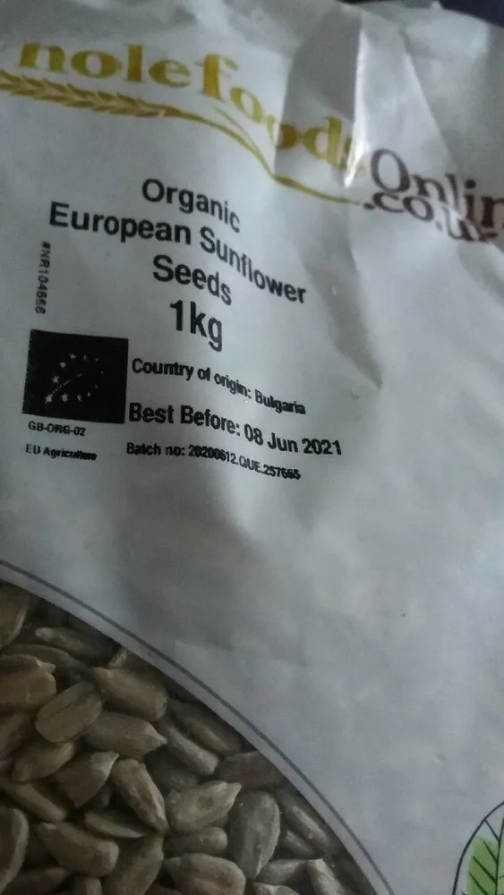 Organic European Sunflower Seeds