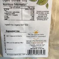Organic Oat Fibre